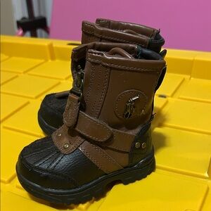 Polo by Ralph Lauren Brown and Black Kids Boots